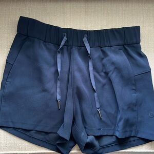 Lululemon Navy On The Fly Shorts 2.5 Size 4